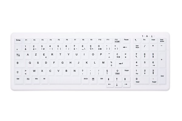 CHERRY Clavier AK-C7000 sans fil IP68 blanc (FR)