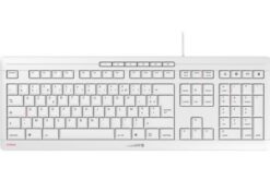 CHERRY Clavier STREAM KEYBOARD USB gris AZERTY (FR)