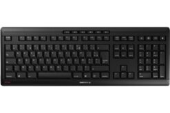 CHERRY Clavier STREAM KEYBOARD WIRELESS noir AZERTY (FR)