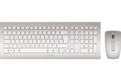 CHERRY Pack clavier & souris DW 8000 Sans fil Argent/Blanc