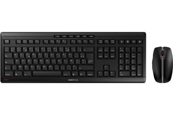 CHERRY Pack clavier & souris STREAM DESKTOP RECHARGE sans fil noir