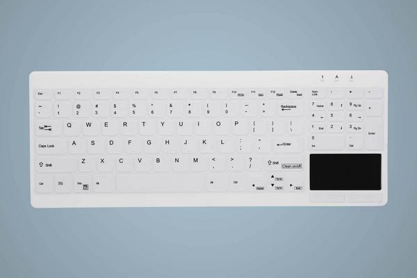 CONTOUR ACTIVE KEY Clavier filaire AK-C7412 IP68 FR blanc