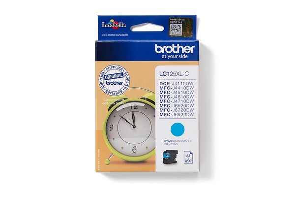 Cartouche BROTHER LC125XLC - Cyan