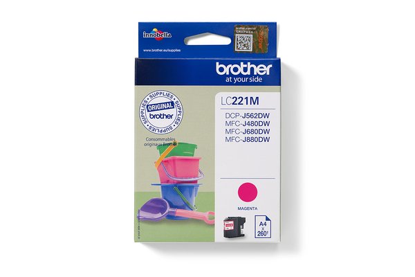 Cartouche BROTHER LC221M - Magenta