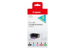 Cartouche CANON 0620B027 CLI-8 - Noir + 4 couleurs