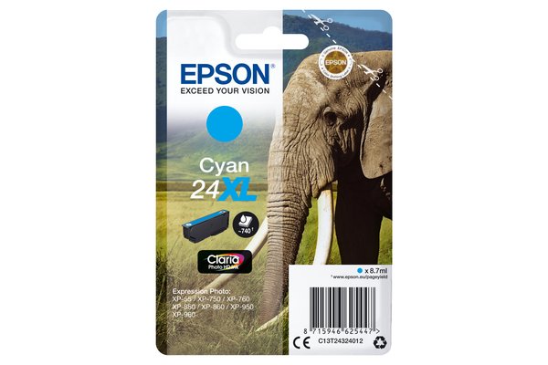 Cartouche EPSON C13T24324012 24XL - Cyan