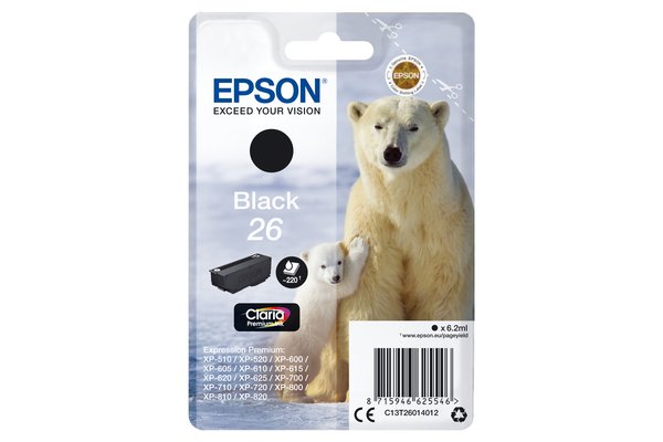 Cartouche EPSON C13T26014012 26 - Noir