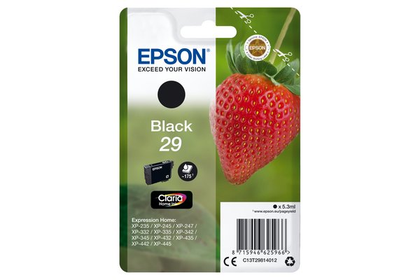 Cartouche EPSON C13T29814012 Fraise Claria - Noir