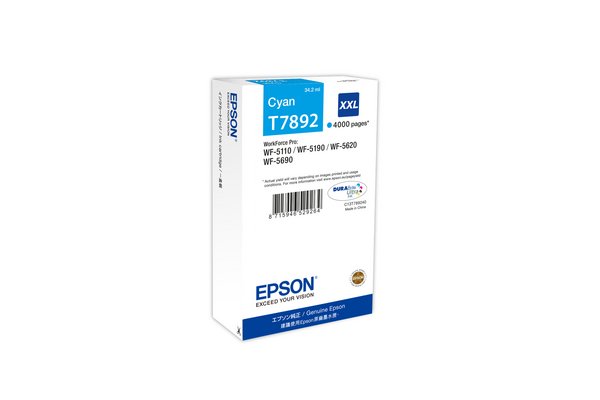 Cartouche EPSON C13T789240 T7892 - Cyan