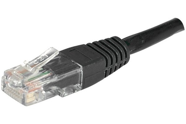 Cordon RJ45 catégorie 6 U/UTP noir CCA - 5 m