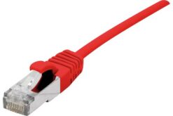 Cordon RJ45 catégorie 6A S/FTP LSOH Ultra Fin rouge - 2 m