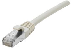 Cordon RJ45 catégorie 6A S/FTP LSOH snagless gris - 2 m