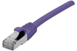 Cordon RJ45 catégorie 6A S/FTP LSOH snagless violet - 2 m