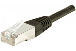 Cordon RJ45 catégorie 6A S/FTP noir - 2 m