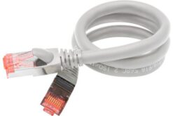 Cordon RJ45 catégorie 6A U/FTP ultra flexible gris - 5 m