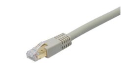 Cordon RJ45 catégorie 8.1 S/FTP LSOH gris - 10 m