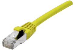 Cordon RJ45 certifié GRS CAT 6 F/UTP snagless jaune - 0,15 m
