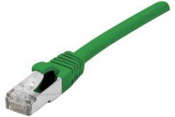 Cordon RJ45 certifié GRS CAT 6 F/UTP snagless vert - 0,15 m
