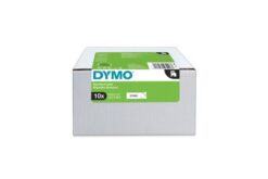 DYMO Ruban D1 noir sur blanc, 9 x 7 mm,  pack éco 8 + 2