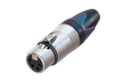 Fiche XLR femelle, 4 poles, série XX