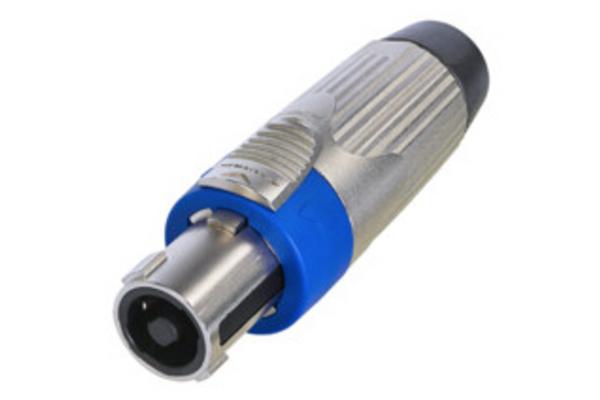 Fiche femelle 4 pôles etanche IP54 corps métal IEC62368-1