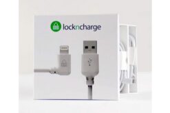 LOCKNCHARGE Lot de 5 cordons USB-A vers Lightning MFi coudés 3 m