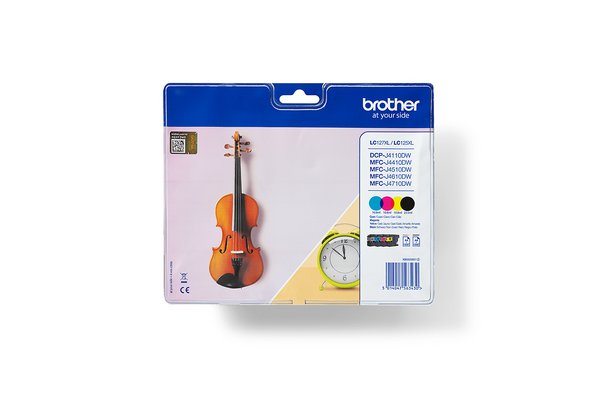 Pack cartouche BROTHER LC127XLVALBP - Noir + 3 couleurs