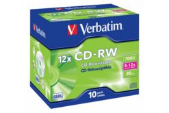 Pack de 10 cd-rw 4x-10x 700MO verbatim
