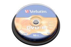SPINDLE DE 10 DVD-R 16x 4,7GB VERBATIM