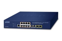 Switch IPv6/IPv4 8x10/100/1000TX PoE+ 120W, 2x1000TX, 2xSFP