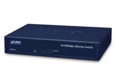 Switch P&P 5 x 10/100TX - métal -  Alim externe - Desktop