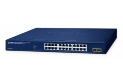 Switch WebSmart 24 x 10/100/100TX, 2 x SFP 1000X, fanless
