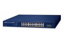 Switch WebSmart 24 x 10/100/100TX PoE+ 260W, 2 x SFP 1000X