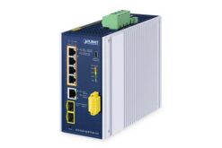 Switch.Indus IP30 L2+ 1x1000TX ,4xPoE++, 2xSFP (-40°+75°),12V
