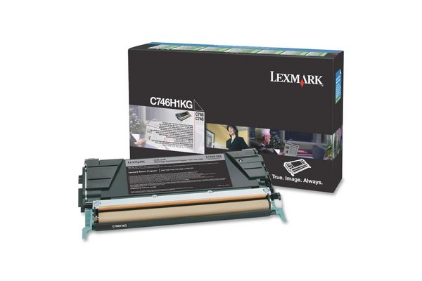 Toner LEXMARK C746H1KG C746, C748 - Noir