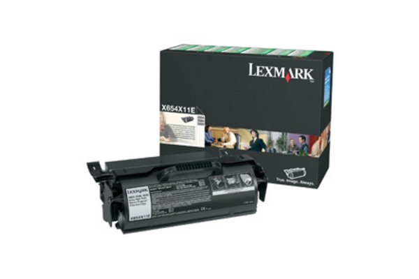 Toner LEXMARK X654X11E X654, X656, X658 - Noir