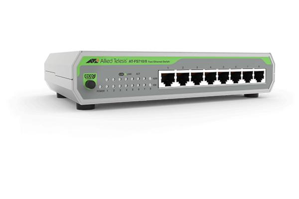AT-FS710 8 ports - Switches Plug & Play Fast Ethernet 10/100Base-TX