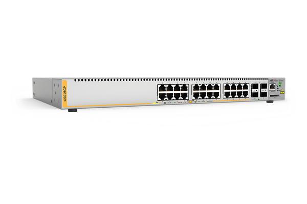 AT-X230-28GP - Switch manag. L3 AlliedWare Plus Gigabit 24 ports PoE+, 2 SFP