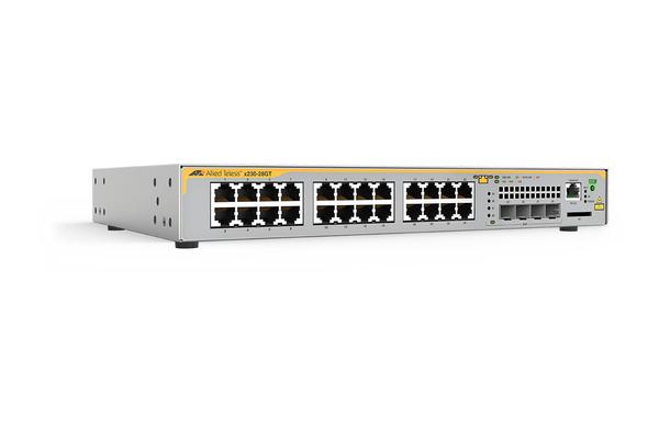 AT-X230-28GT - Switch manag. L3 AlliedWare Plus Gigabit 24 ports, 4 SFP