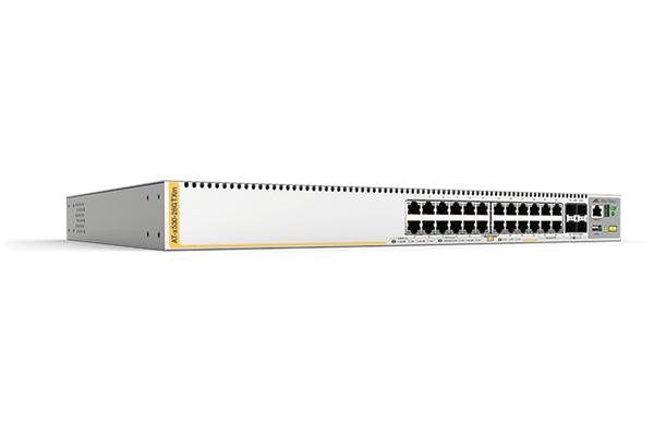 AT-X530 - Switches manag./empil. L3 Multigigabit, 24 ports PoE+, 4 upl. SFP+ 10G