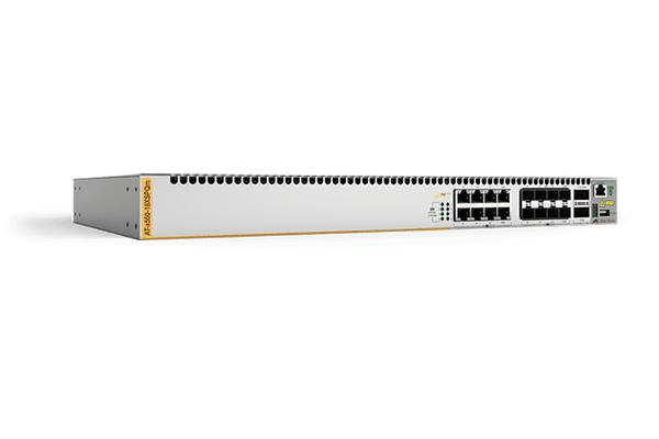 AT-X550-18XSPQM - Switch L3, 10 Gigabit, 8 Multigigabit PoE+, 8 SFP+ 1/10G