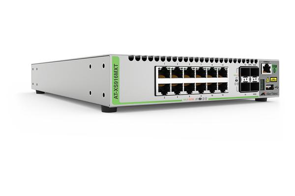 AT-XS916MXT - Switch CentreCOM L3, 10 Gigabit, 12 100/1000/10Gbase-T, 4 SFP+ 10G