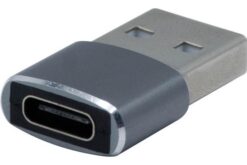 Adaptateur slim USB 2.0 A mâle - Type-C femelle
