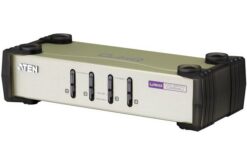 Aten CS84U Switch KVM 4 ports combo VGA/USB+PS2 + Cables