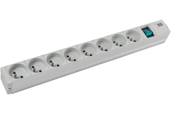 BACHMANN Multiprise 19" 333.419 8 prises avec interrupteur