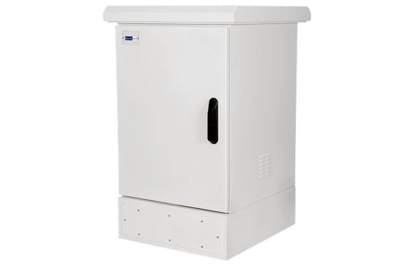 Baie IP65 outdoor 600x650 porte avant metal, 4 montants, gris, 32U