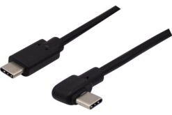 CORDON USB-C Hi-Speed COUDE  100W -1M