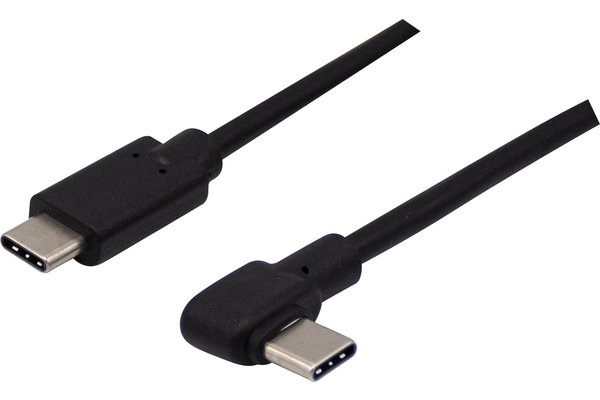 CORDON USB-C Hi-Speed COUDE 100W -1M