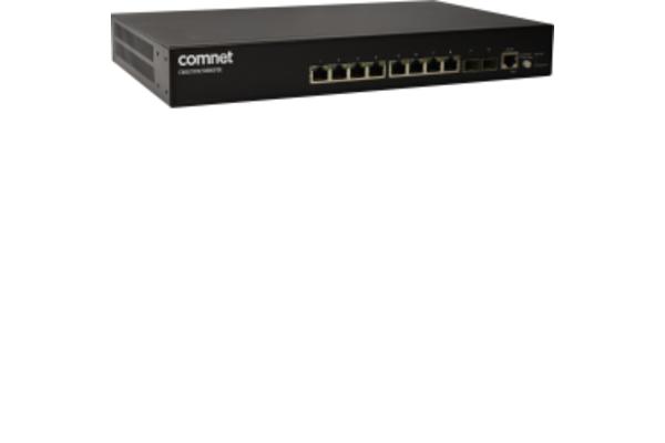 CWGE10FX2TX8MSPOE - Switch manag. L2, 8 ports Gigabit PoE+ et 2 SFP, rack 19"
