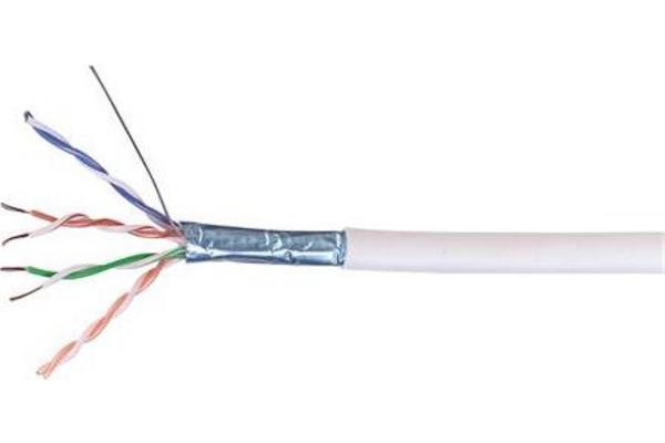 Câble Netconnect F/UTP Cat6A LSZH 4 paires, par 500 m, blanc